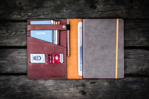 Leather Rhodia A5 Notebook & iPad Mini Cover - Crazy Horse Tan