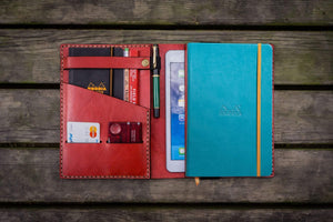 Leather Rhodia A5 Notebook & iPad Mini Cover - Red