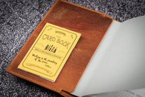 Leather Slim A6 Notebook / Planner Cover - Crazy Horse Brown
