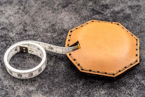 Leather Tape Measure Octagon