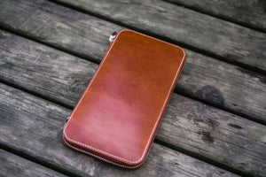 Leather Zippered Hobonichi Weeks Cover - Brown