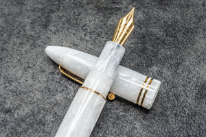 Leonardo Furore Fountain Pen - White Salt GT