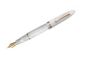 Leonardo Furore Fountain Pen - White Salt GT