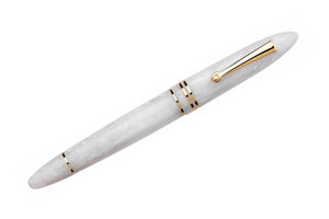 Leonardo Furore Fountain Pen - White Salt GT
