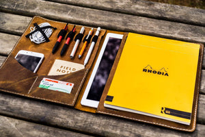 Leuchtturm1917 A4 - A4+ Leather Cover Portfolio - Crazy Horse Brown