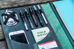 Leuchtturm1917 A4 - A4+ Leather Cover Portfolio - Crazy Horse Forest Green