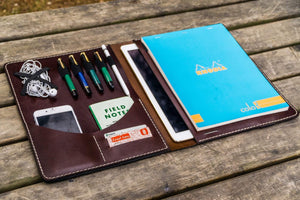 Leuchtturm1917 A4 - A4+ Leather Cover Portfolio - Dark Brown
