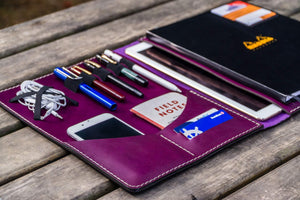 Leuchtturm1917 A4 - A4+ Leather Cover Portfolio - Purple