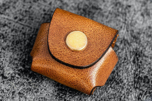 M+R Brass Pencil Sharpener - With Leather Case