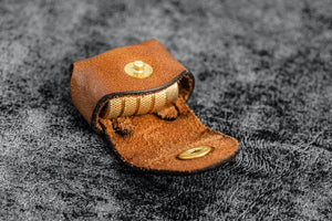 M+R Brass Pencil Sharpener - With Leather Case