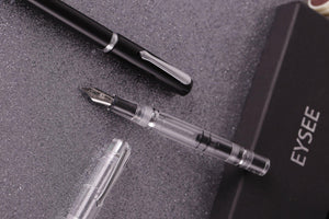 Nahvalur (Narwhal) Fountain Pen - Original Black+ Leather Pen Sleeve