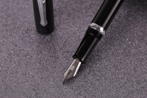 Nahvalur (Narwhal) Fountain Pen - Original Black+ Leather Pen Sleeve