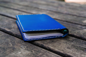 No.33 Personalized Leather Field Notes Cover - Blue