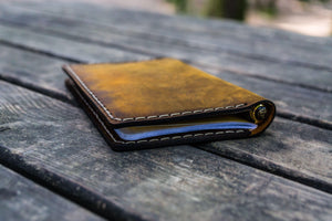 No.33 Personalized Leather Field Notes Cover - Crazy Horse Brown