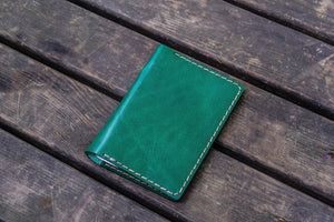 No.33 Personalized Leather Field Notes Cover - Green