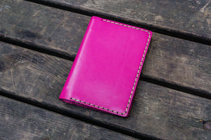 No.33 Personalized Leather Field Notes Cover - Pink