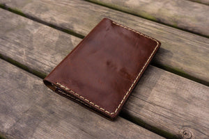 No.44 Personalized Leather Field Notes Cover - Brown
