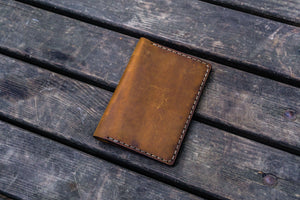 No.44 Personalized Leather Field Notes Cover - Crazy Horse Brown