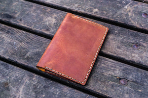 No.44 Personalized Leather Field Notes Cover - Crazy Horse Tan