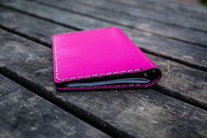 No.44 Personalized Leather Field Notes Cover - Pink
