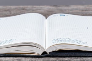 Refillable Leather Wrap Journal / Planner Cover - Black