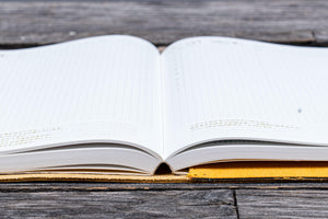 Refillable Leather Wrap Journal / Planner Cover - Crazy Horse Honey Ochre