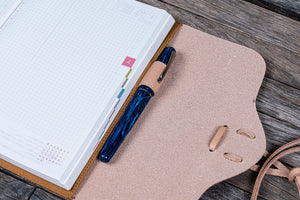 Refillable Leather Wrap Journal / Planner Cover - Undyed Leather