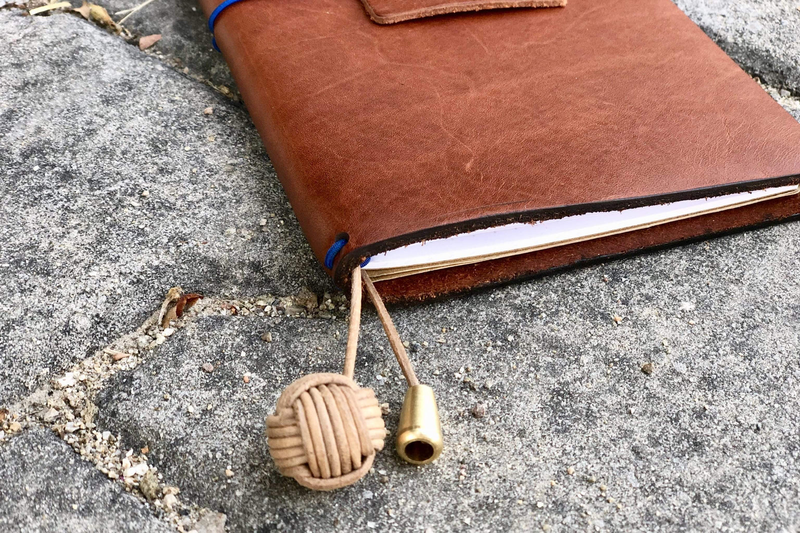 The Knot- Leather Monkey's Fist Bookmark