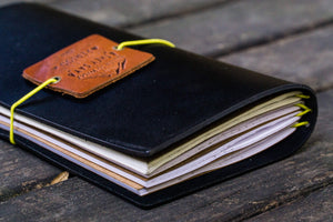 Traveler's Notebook Leather Cover - Black
