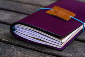Traveler's Notebook Leather Cover-Purple