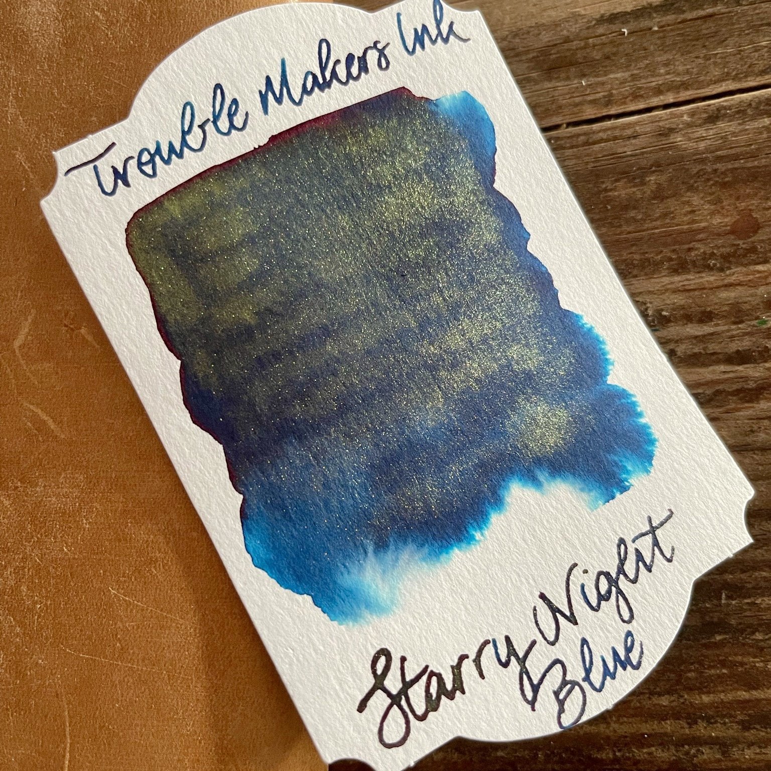 Troublemaker Starry Night Shimmer Blue Ink