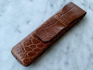 Vintage (NOS) single leather pen case