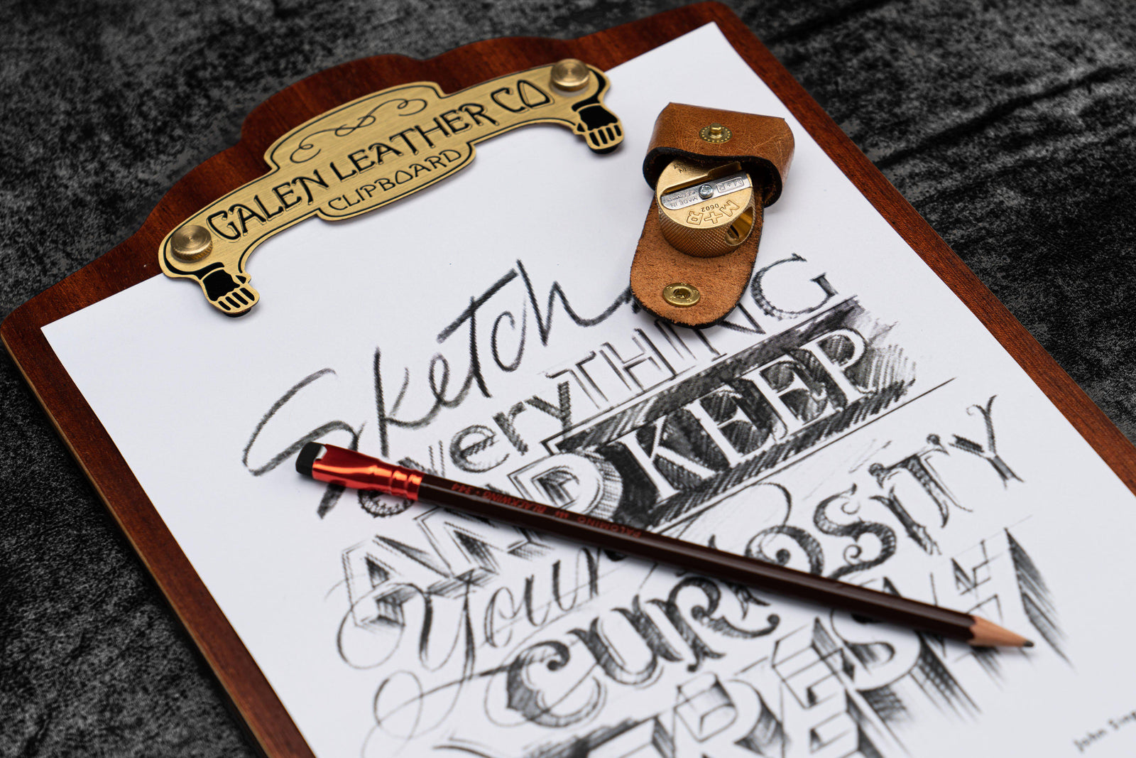 Wooden A4 Clipboard - Mahogany