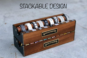 Wooden Multi Washi Tape Dispenser - Walnut