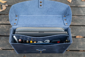 Writer's Medic Bag - Crazy Horse Navy Blue
