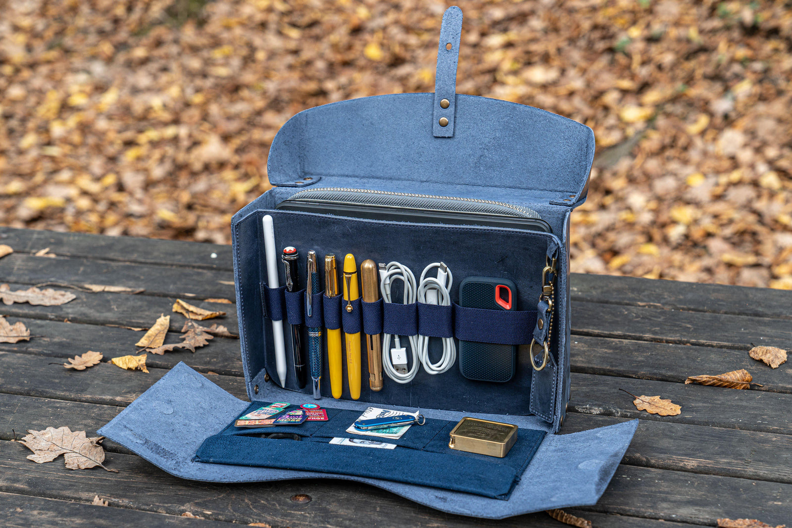 Writer's Medic Bag - Crazy Horse Navy Blue