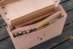 Writer's Medic Bag - Undyed Leather