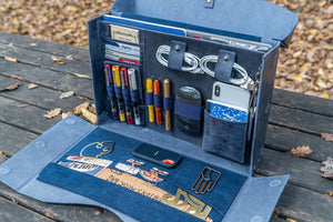 Writer's Medic Bag - XLarge Crazy Horse Navy Blue