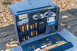 Writer's Medic Bag - XLarge Crazy Horse Navy Blue